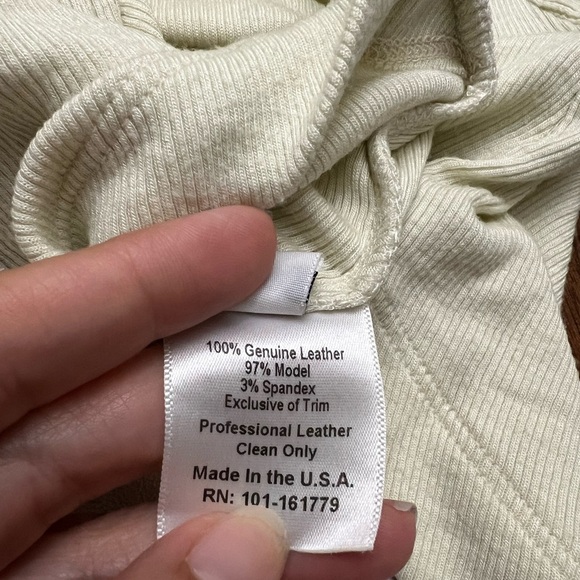 Illia Modal & Leather Ribbed Tank Top - Picture 3 of 4